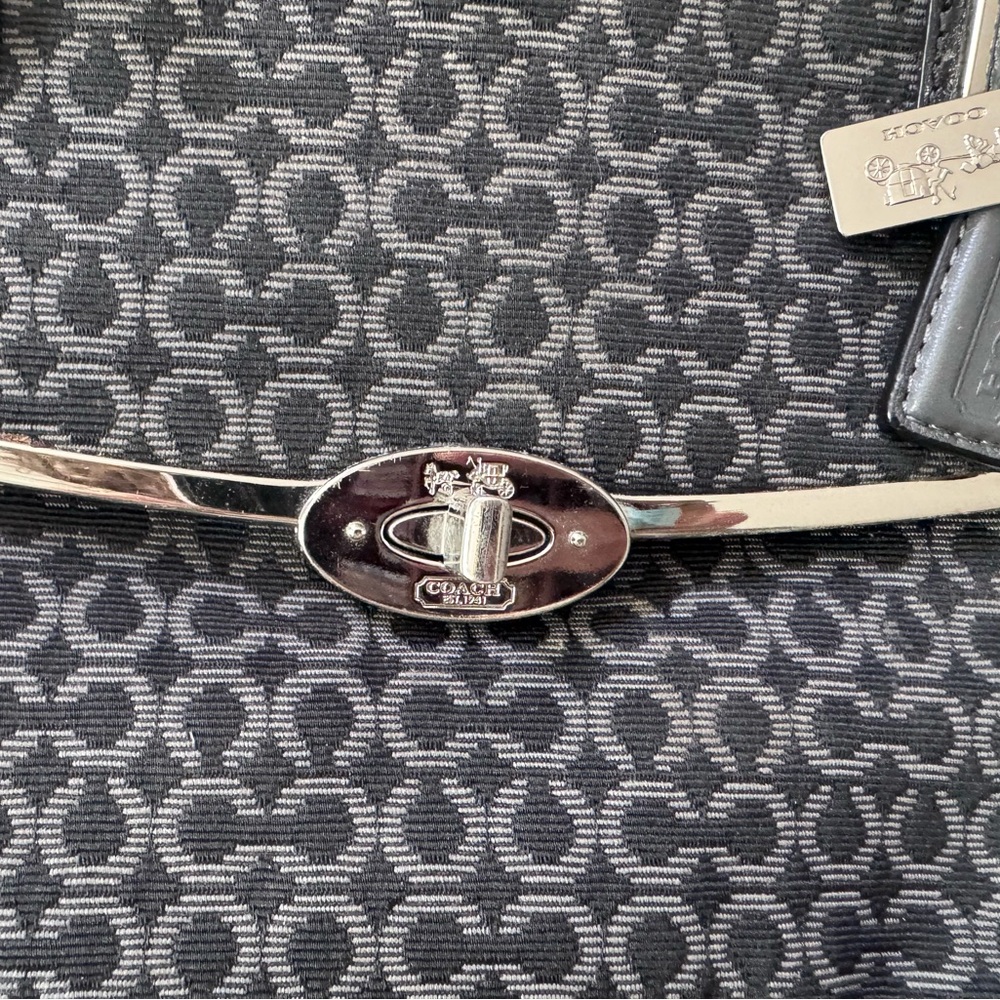 Coach Black and Gray Satchel - Picture 4 of 11